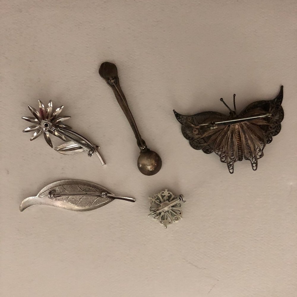 Silver Broaches